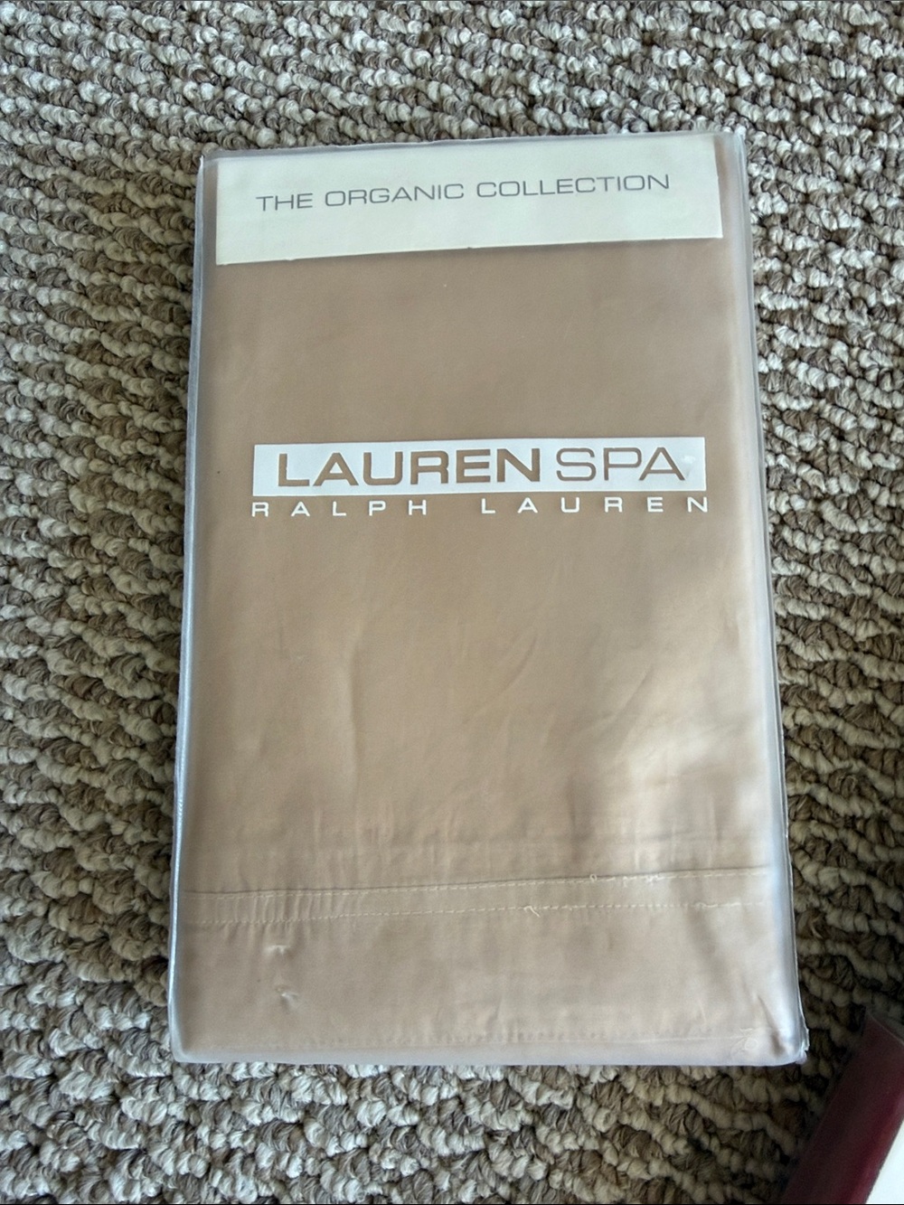 Ralph Lauren Spa Organic King Pillowcases 400 TC Blue Aqua ivory red pick one - Picture 7 of 10